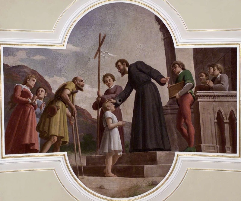 S. Girolamo Emiliani benedice un fanciullo